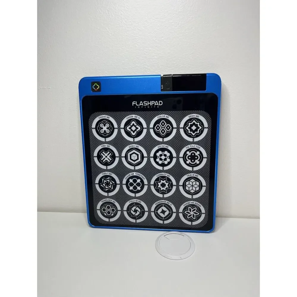 FlashPad Infinite BLUE Touchscreen Pad Electronic Strategy Game Lights Sound EUC